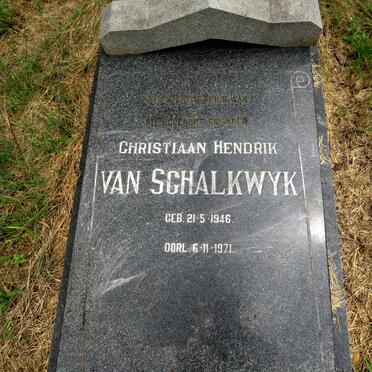 SCHALKWYK Christiaan Hendrik, van 1946-1971