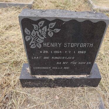 STOPFORTH Henry 1964-1969