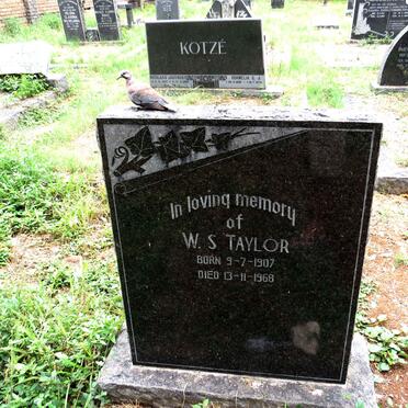 TAYLOR W.S. 1907-1968