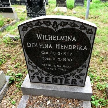 VENTER Wilhelmina Dolfina Hendrika 1907-1990