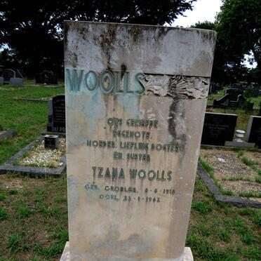 WOOLLS Tzana nee GROBLER 1916-1942