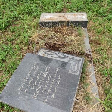 WALT Henrietta Marie, van der nee DU PLESSIS 1924-1970