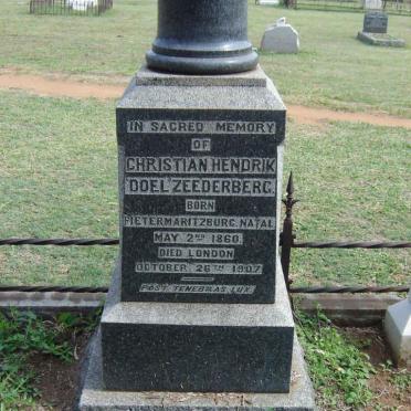 ZEEDERBERG Christian Hendrik Doel 1860-1907