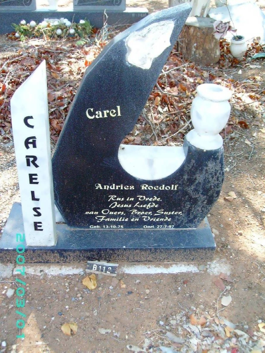 CARELSE Andries Roedolf 1975-1997