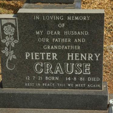 CRAUSE Pieter Henry 1921-1981
