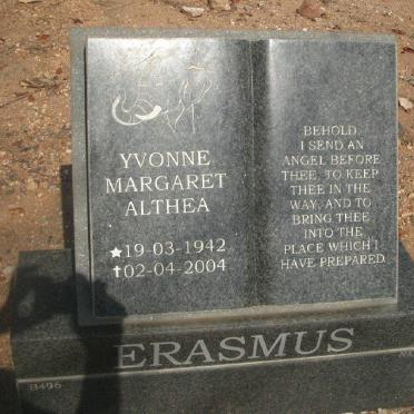 ERASMUS Yvonne Margaret Althea 1942-2004