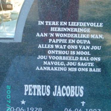ERASMUS Petrus Jacobus 1928-1997 