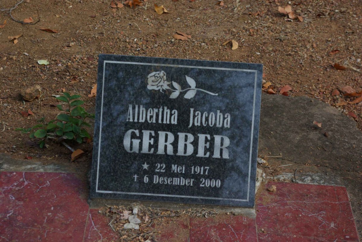 GERBER Albertha Jacoba 1917-2000