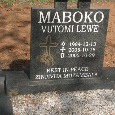 MABOKO Vutomi Lewe 1984-2005