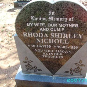 NICHOLL Rhoda Shirley 1939-1999