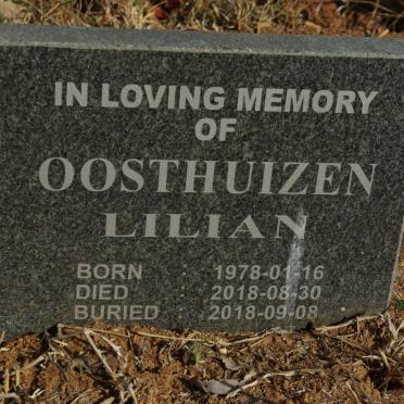OOSTHUIZEN Lilian 1978-2018