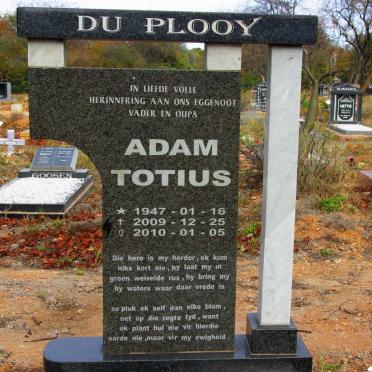 PLOOY Adam Totius, du 1947-2009