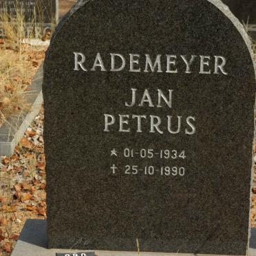 RADEMEYER Jan Petrus 1934-1990
