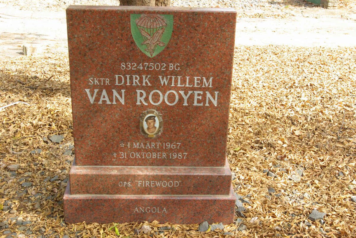 ROOYEN Dirk Willem, van 1967-1987
