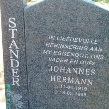 STANDER Johannes Hermann 1919-1998