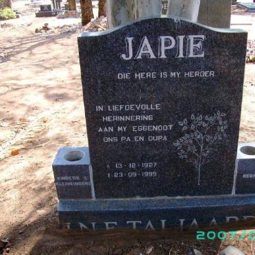 TALJAARD Japie 1927-1999