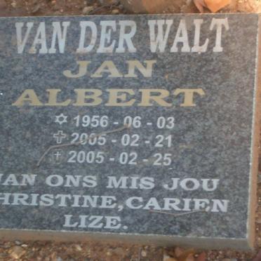 WALT Jan Albert, van der 1956-2005