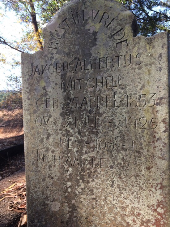 MITCHELL Jakobus Albertus 1853-1925