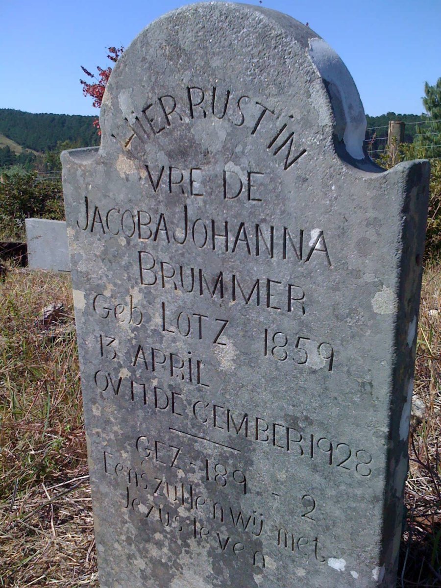 BRUMMER Jacoba Johanna nee LOTZ 1859-1928