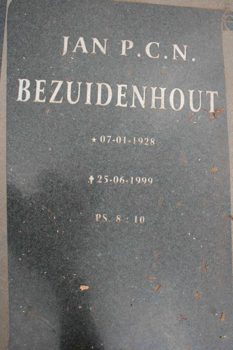 BEZUIDENHOUT Jan P.C.N. 1928-1999