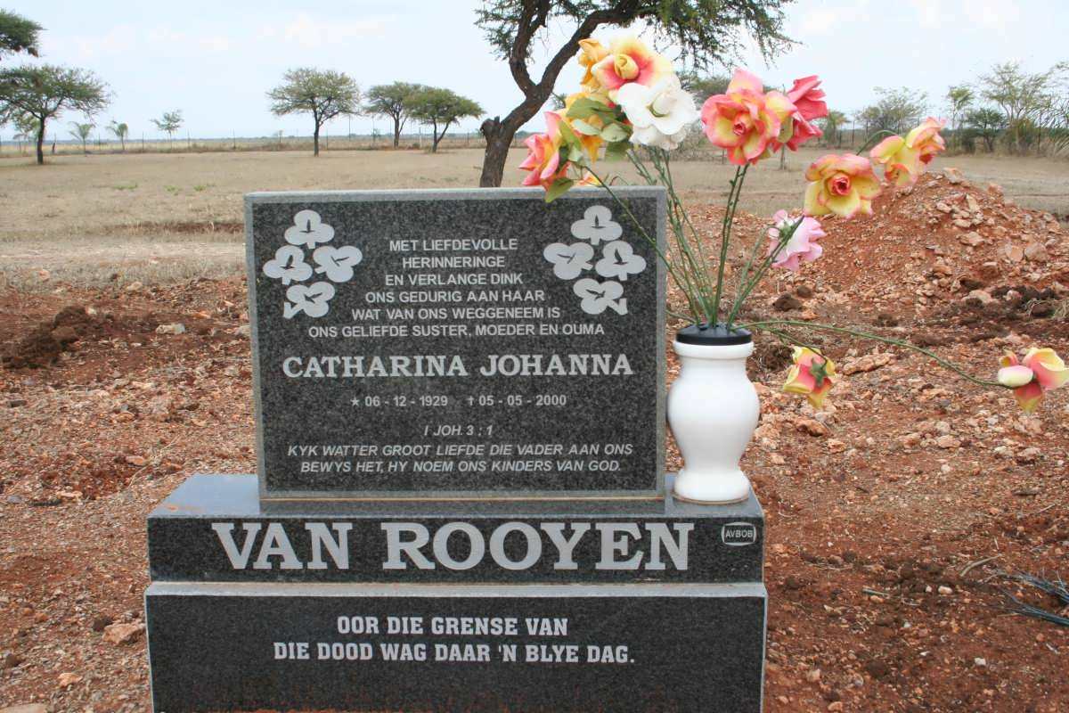 ROOYEN Catharina Johanna, van 1929-2000