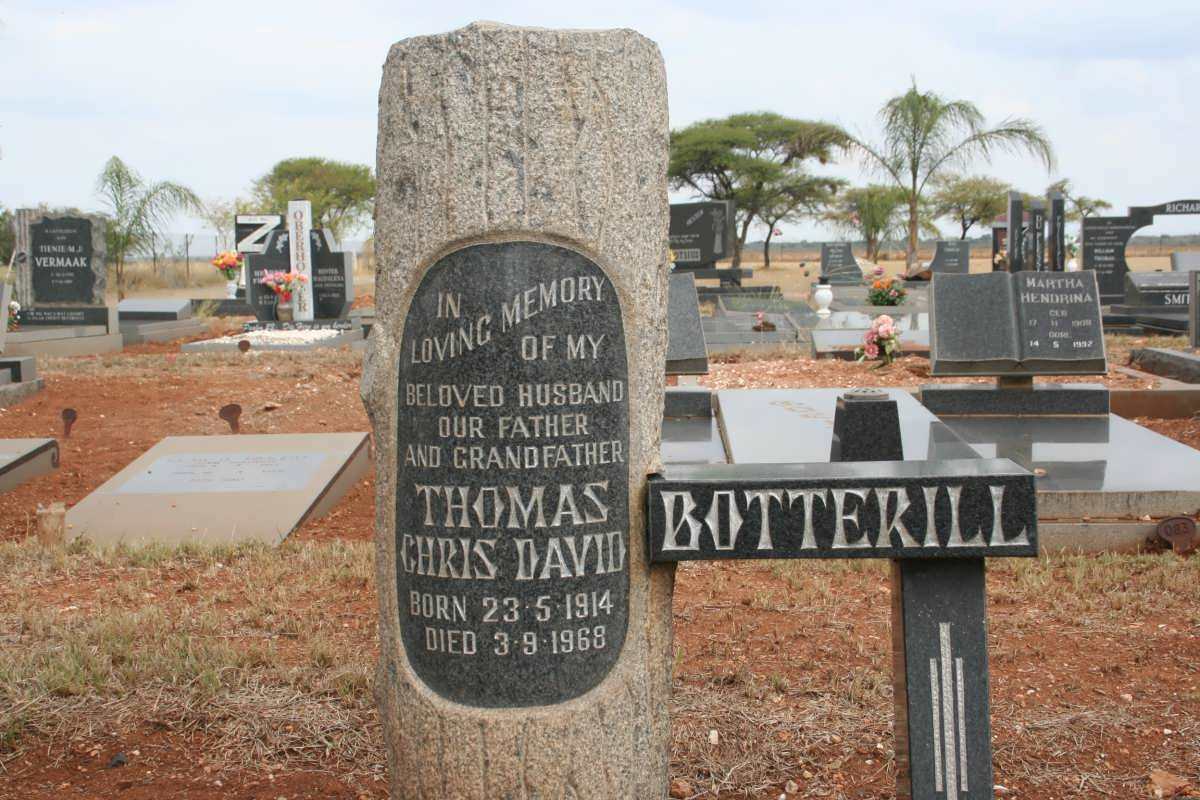 BOTTERILL Thomas Chris David 1914-1968