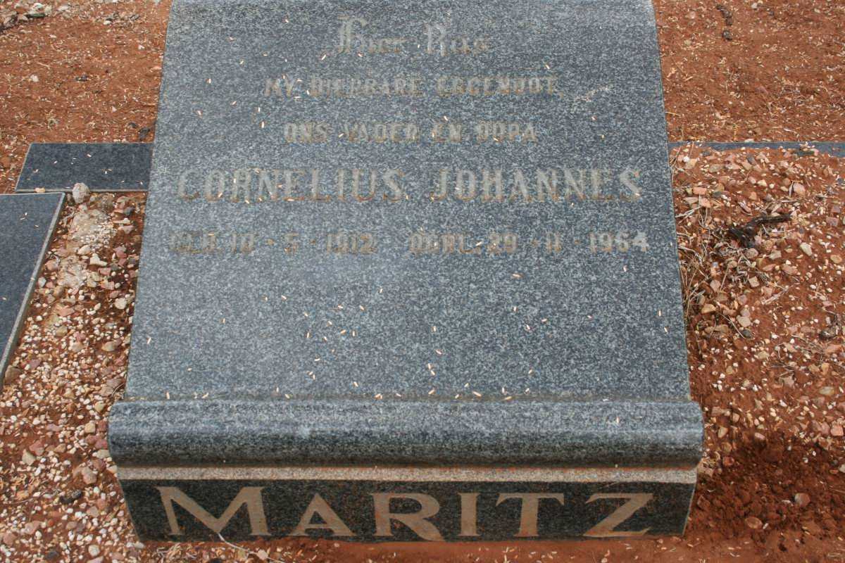 MARITZ Cornelius Johannes 1912-1964