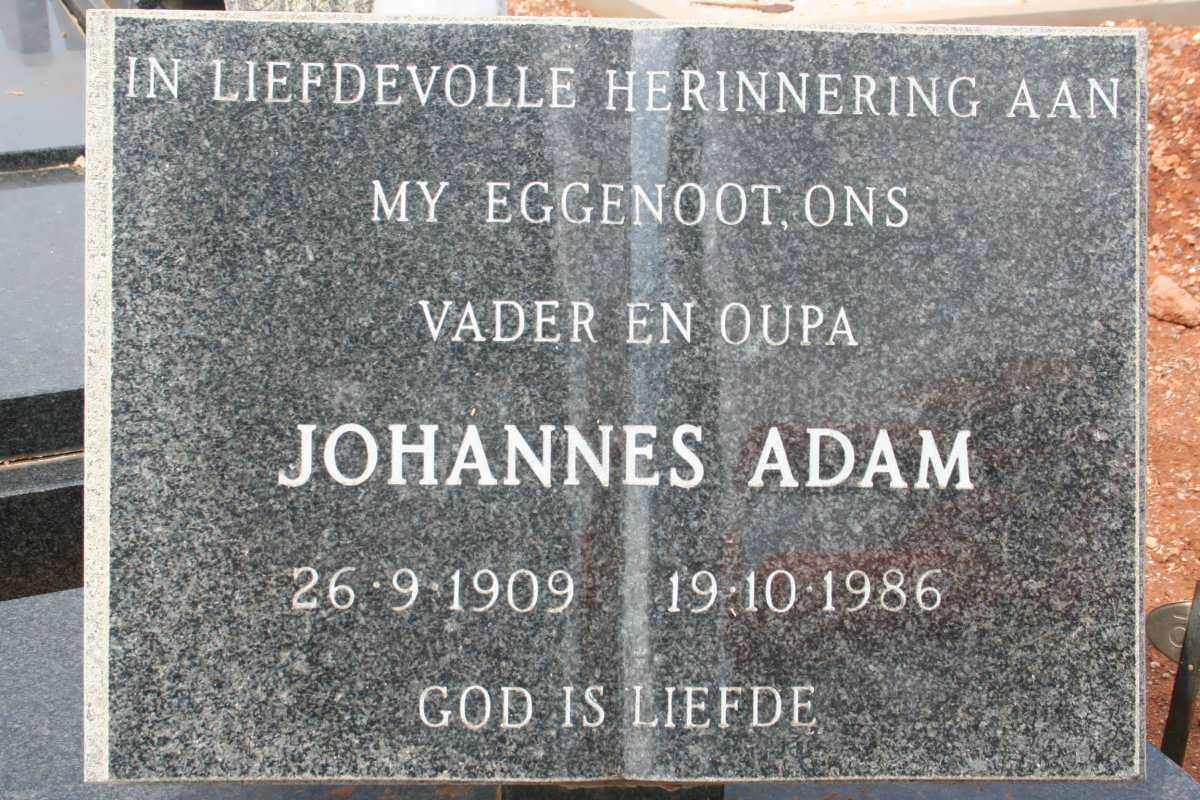 ROUX Johannes Adam 1909-1986