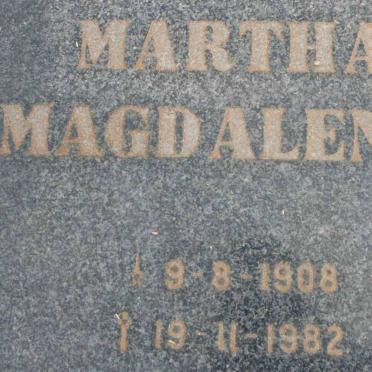 JOUBERT Martha Magdalena 1908-1982