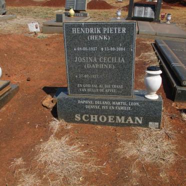 SCHOEMAN Hendrik Pieter 1937-2004 &amp; Josina Cecilia 1927-2013