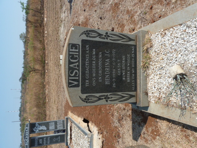 VISAGIE Hendrina J.C. 1894-1972