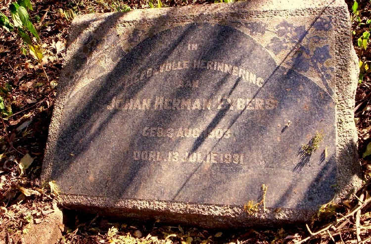 EYBERS Johan Herman 1903-1931