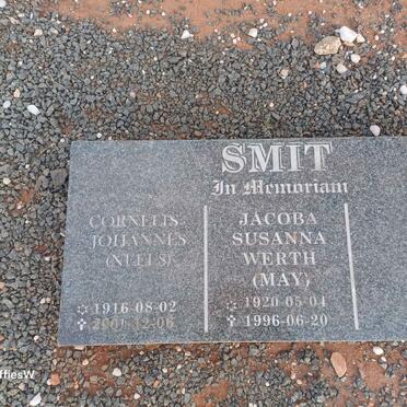 SMIT Cornelis Johannes 1916-2001 & Jacoba Susanna WERTH 1920-1996 