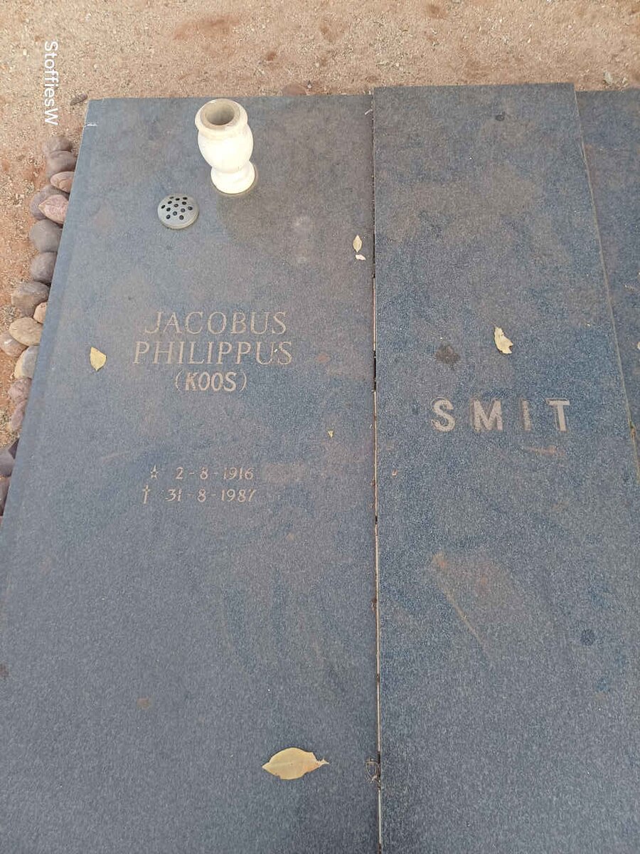 SMIT Jacobus Philippus 1918-1987 & Johanna Susanna Sophia 1923-2015