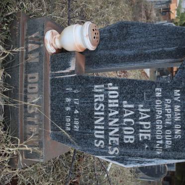 DORSTEN Jacob Johannes Ursinius, van 1921-1998