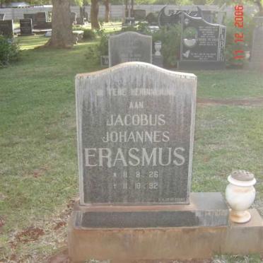 ERASMUS Jacobus Johannes 1926-1992
