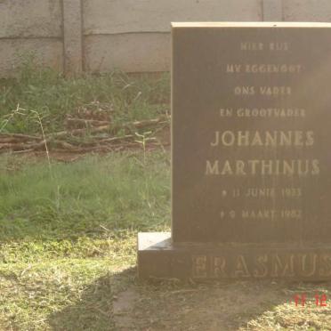 ERASMUS Johannes Marthinus 1923-1982