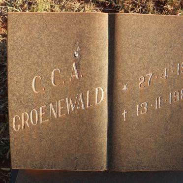 GROENEWALD C.C.A. 1911-1980