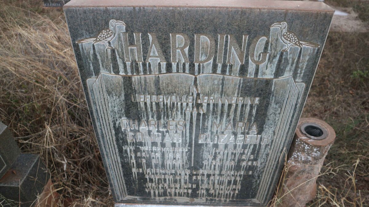 HARDING Richard Conrad 1918-1995 &amp; Maria Elizabeth HAARHOFF 1912-1997