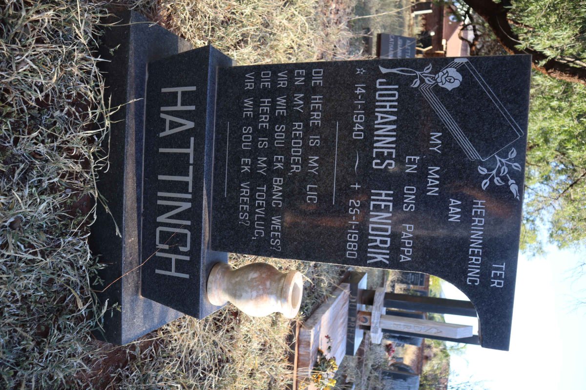 HATTINGH Johannes Hendrik 1940-1980