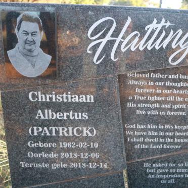 HATTINGH Christiaan Albertus 1962-2018