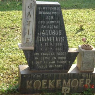 KOEKEMOER Jacobus Cornelius 1989-1992