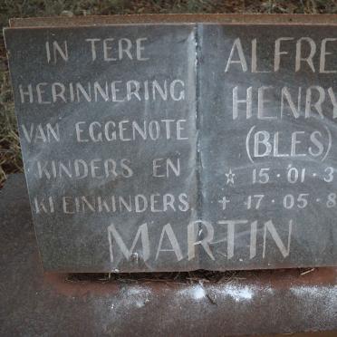 MARTIN Alfred Henry 1939-1982