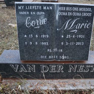 NEST Corrie, van der 1919-1985 &amp; Marie 1931-2013