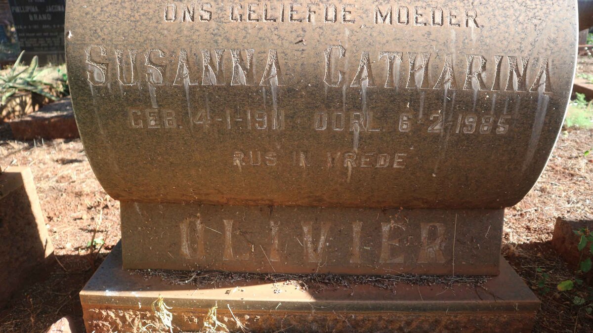 OLIVIER Susanna Catharina 1911-1985