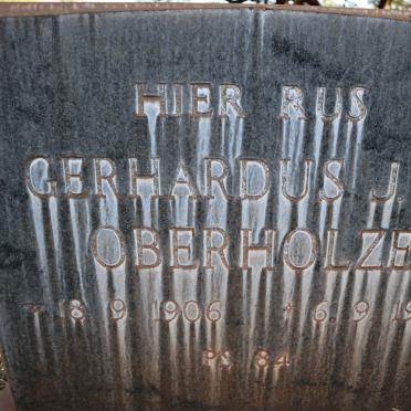 OBERHOLZER Gerhardus J. 1906-1976