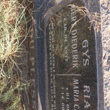 PLESSIS Gert Diederik, du 1937- &amp; Maria Catharina 1937-2016