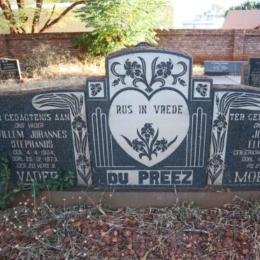 PREEZ Willem Johannes Stephanus, du 1904-1973 &amp; Johanna Elizabeth ERASMUS 1910-1973