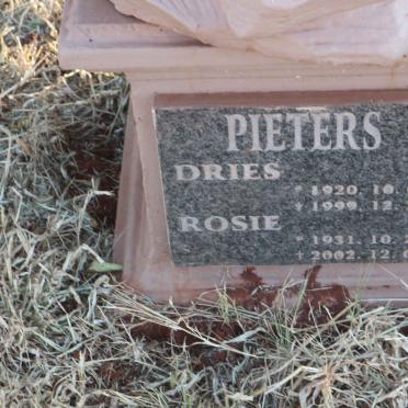 PIETERS Dries 1920-1999 &amp; Rosie 1931-2002
