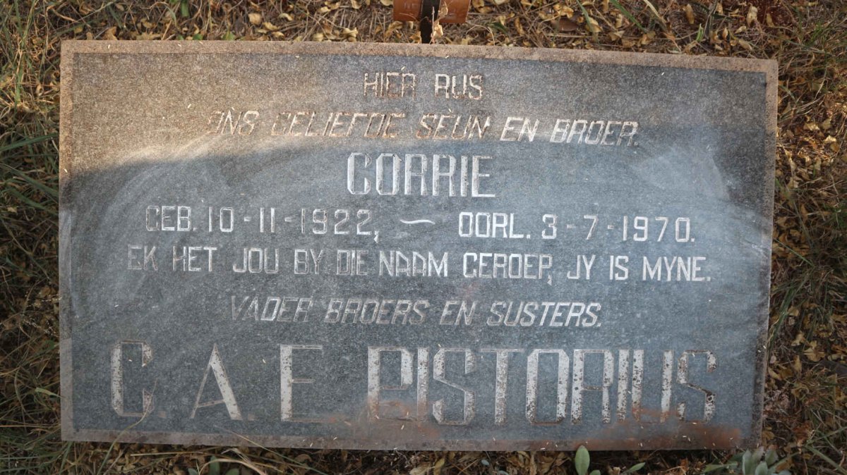 PISTORIUS C.A.F. 1922-1970